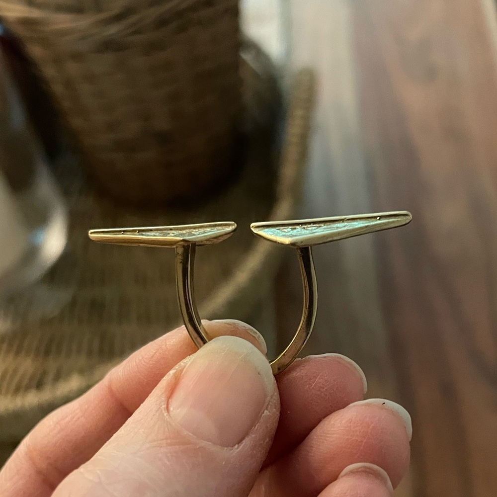 Geometric Tribal Boho Statement Ring Adjustable S… - image 6
